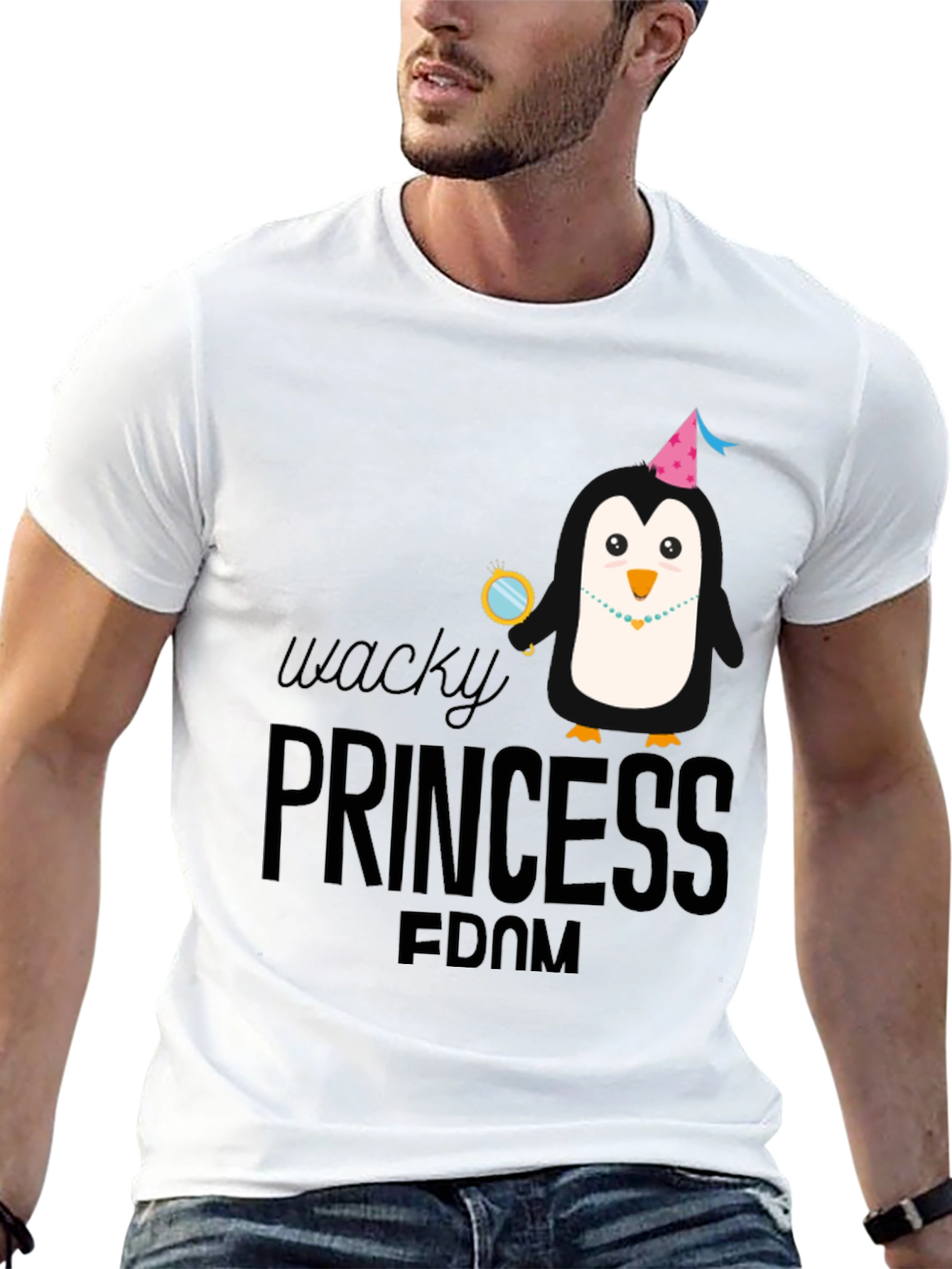 Wacky Princess Fdom Penguin Graphic T-Shirt