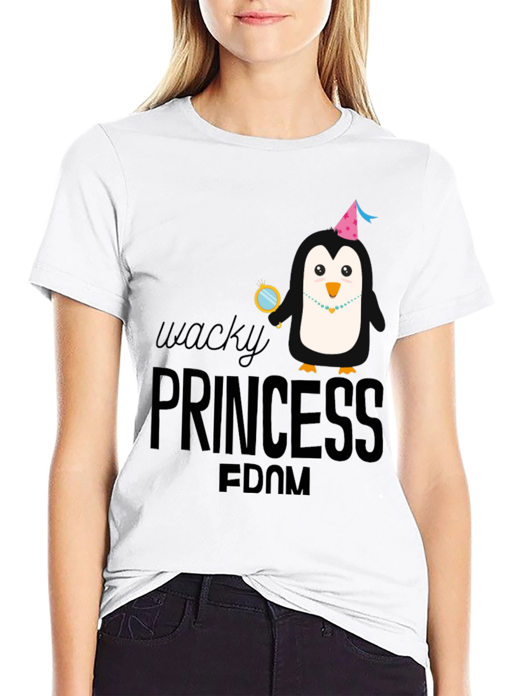 Wacky Princess Fdom Penguin Graphic T-Shirt