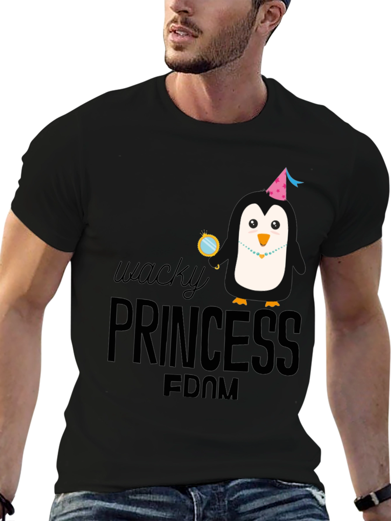 Wacky Princess Fdom Penguin Graphic T-Shirt