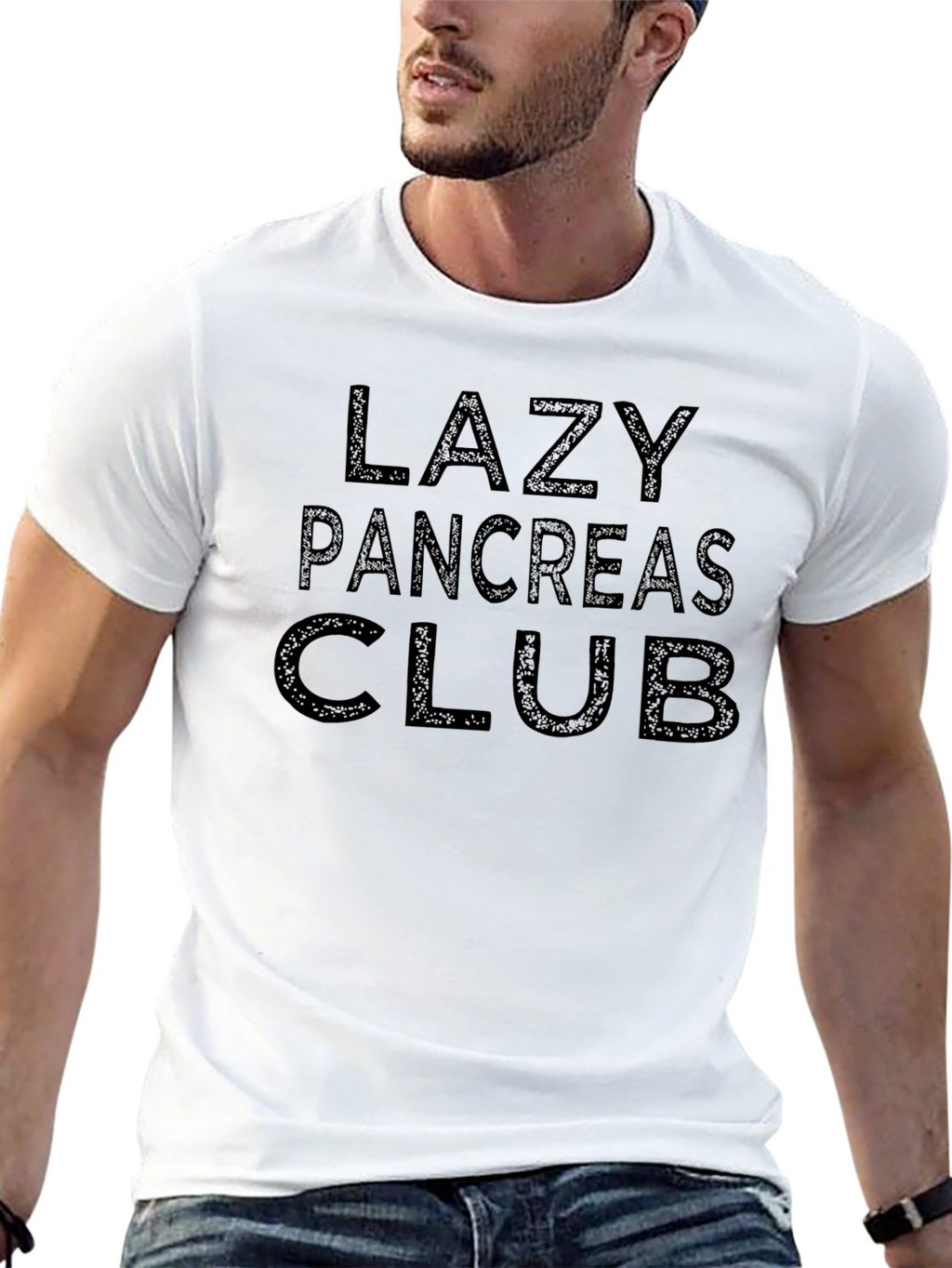Lazy Pancreas Club Black T-Shirt