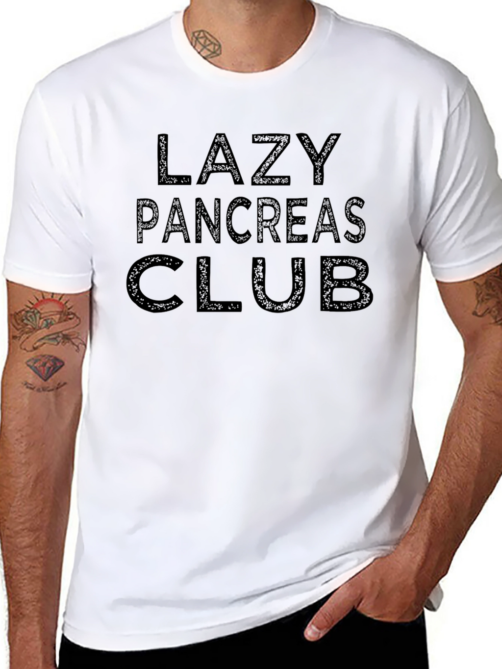 Lazy Pancreas Club Black T-Shirt