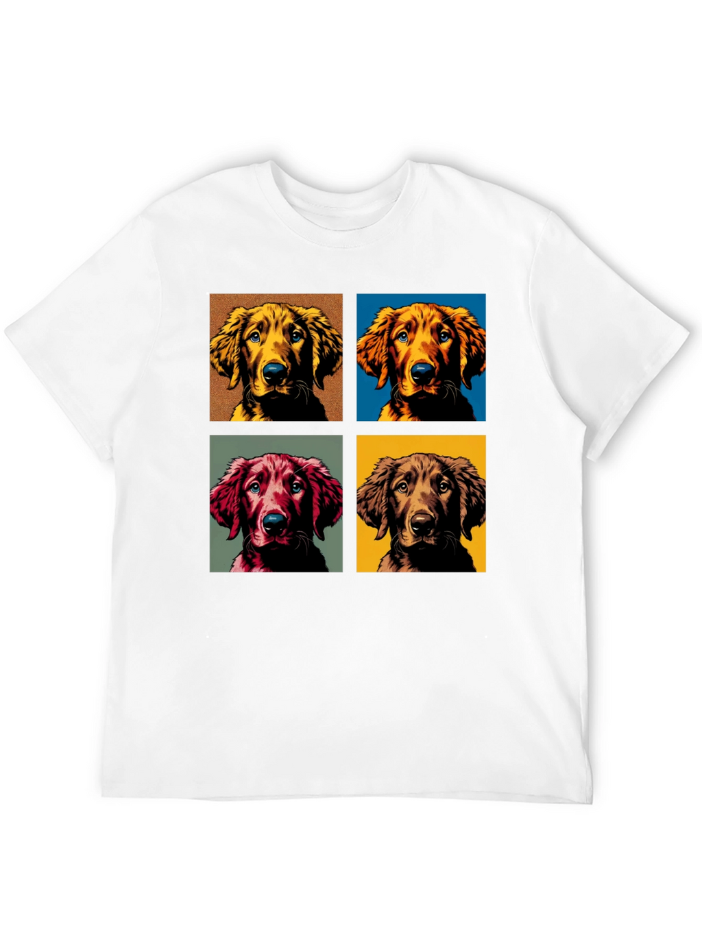 Dog Portrait Black T-Shirt