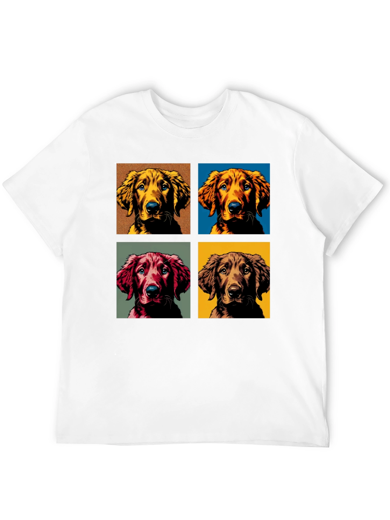 Dog Portrait Black T-Shirt