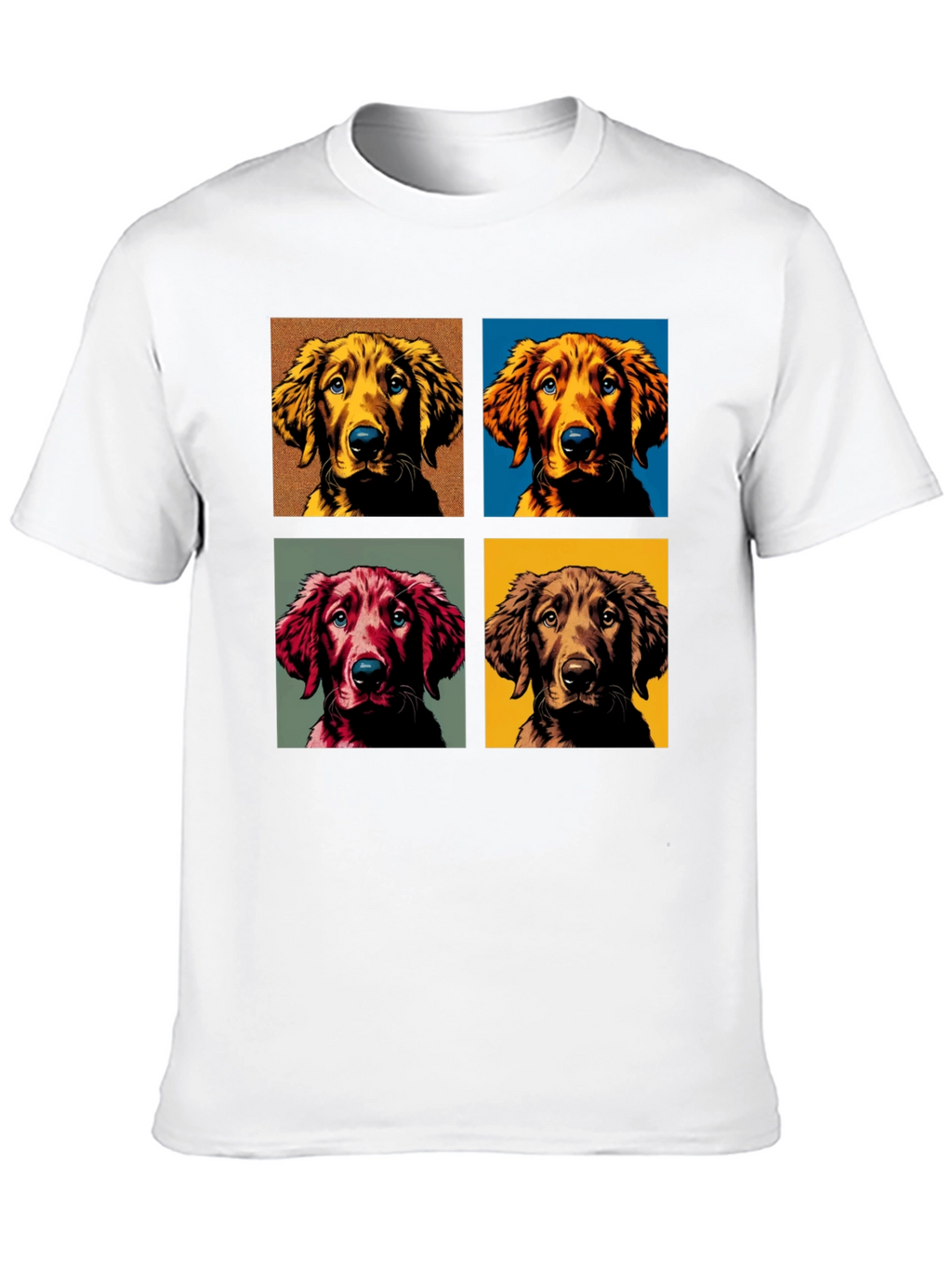 Dog Portrait Black T-Shirt