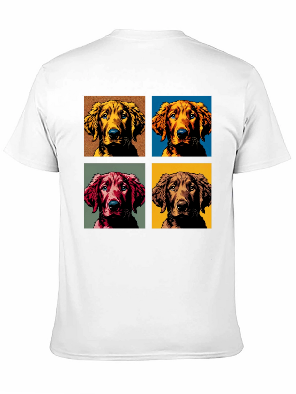 Dog Portrait Black T-Shirt