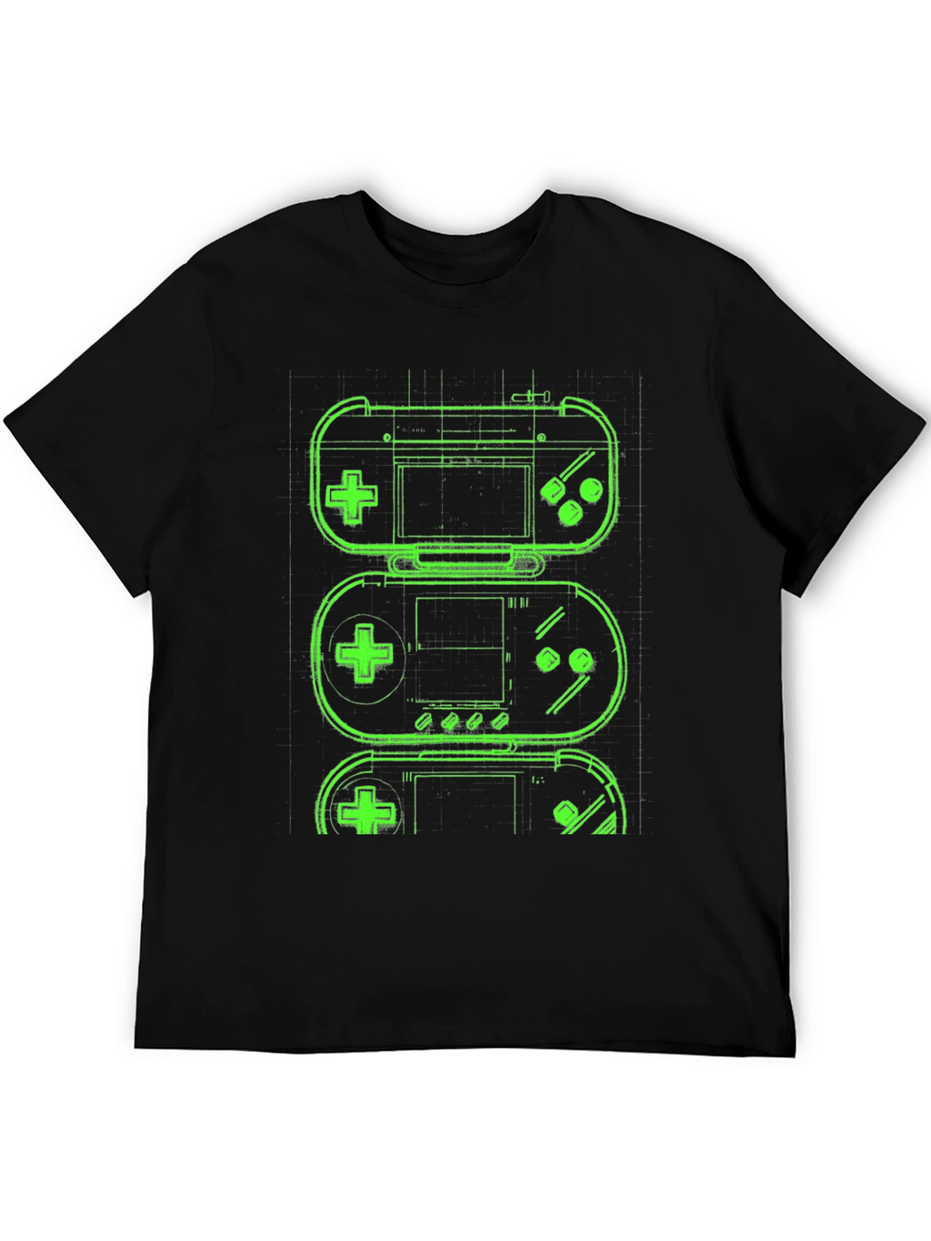 Retro Gaming T-Shirt - Neon Game Controller Design