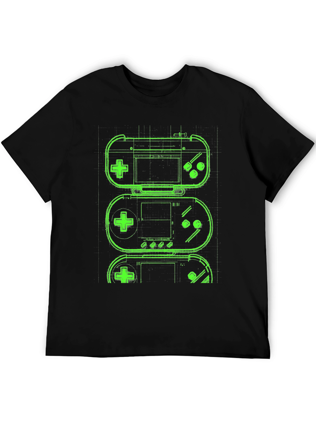 Retro Gaming T-Shirt - Neon Game Controller Design