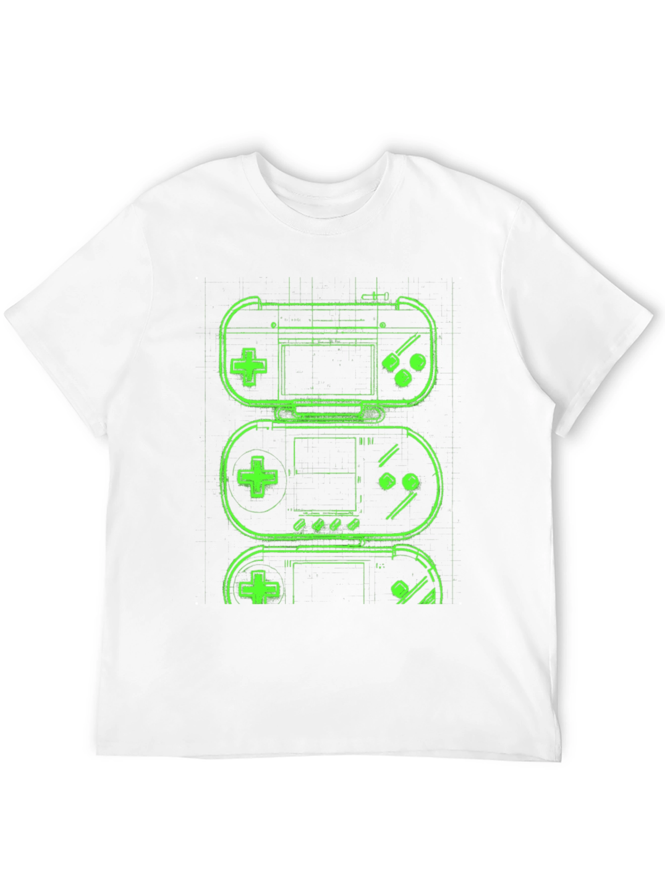 Retro Gaming T-Shirt - Neon Game Controller Design