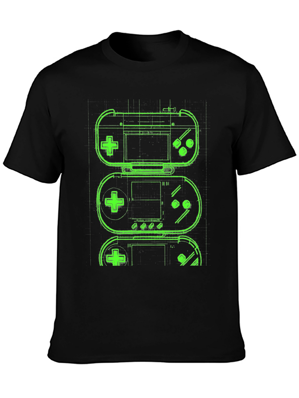 Retro Gaming T-Shirt - Neon Game Controller Design