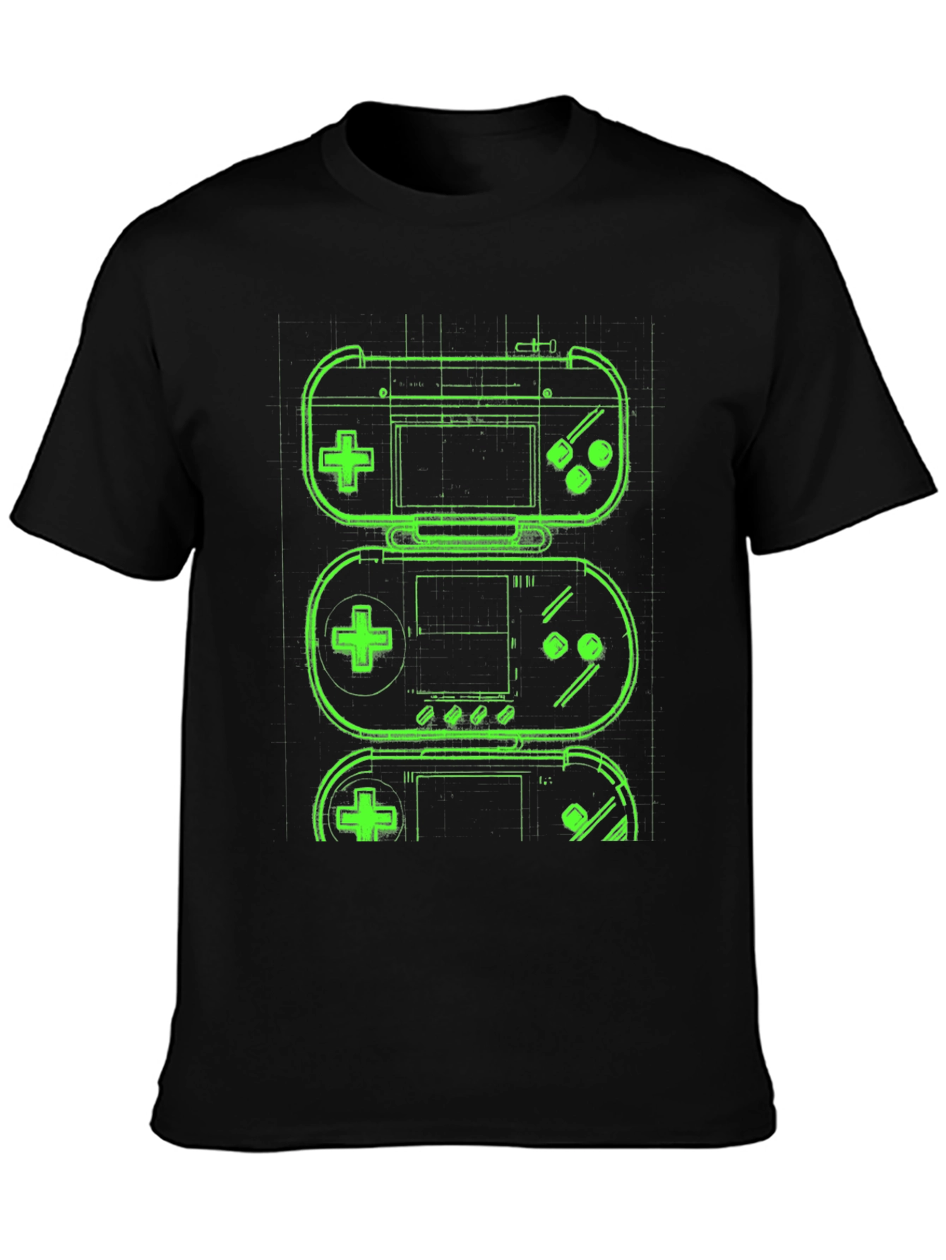 Retro Gaming T-Shirt - Neon Game Controller Design