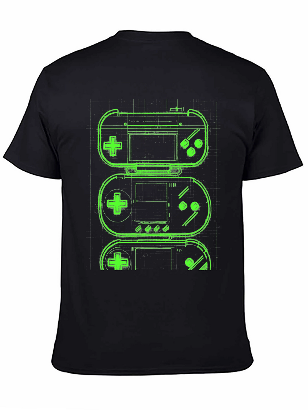 Retro Gaming T-Shirt - Neon Game Controller Design