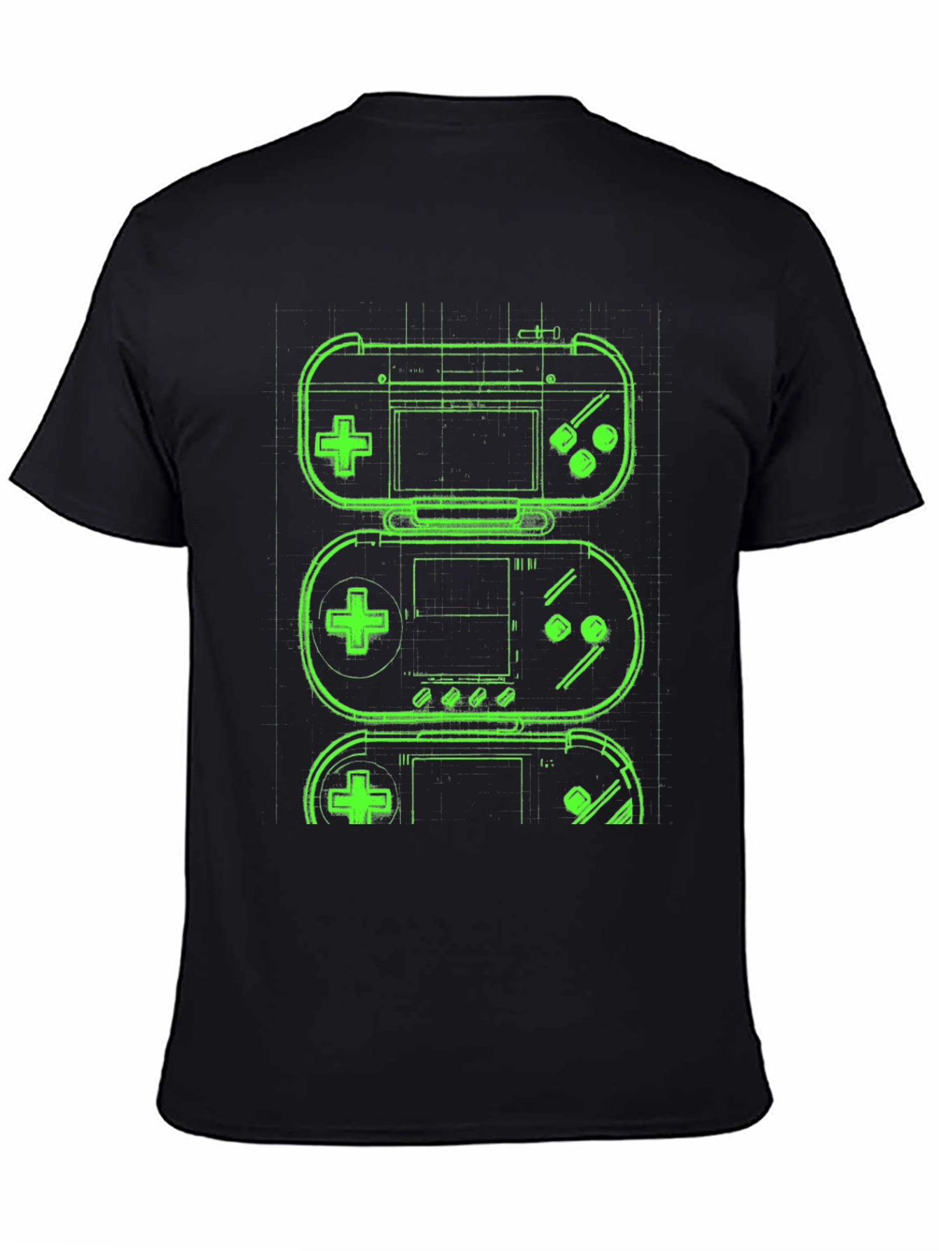 Retro Gaming T-Shirt - Neon Game Controller Design