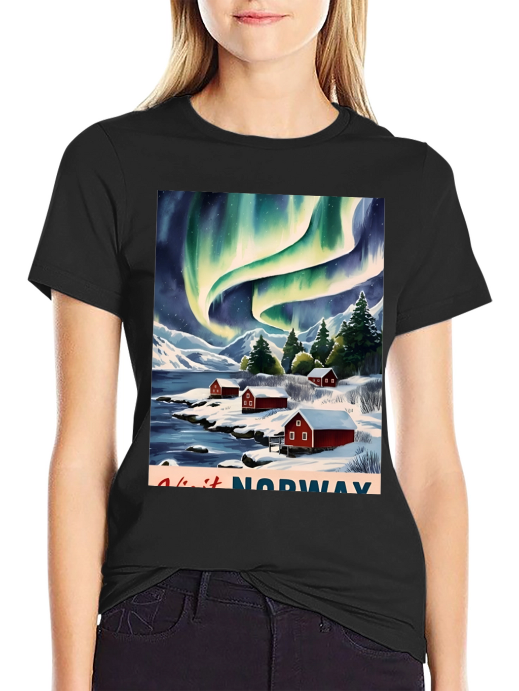 Norway Aurora Borealis T-Shirt