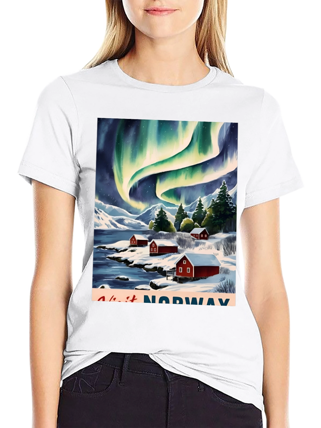 Norway Aurora Borealis T-Shirt