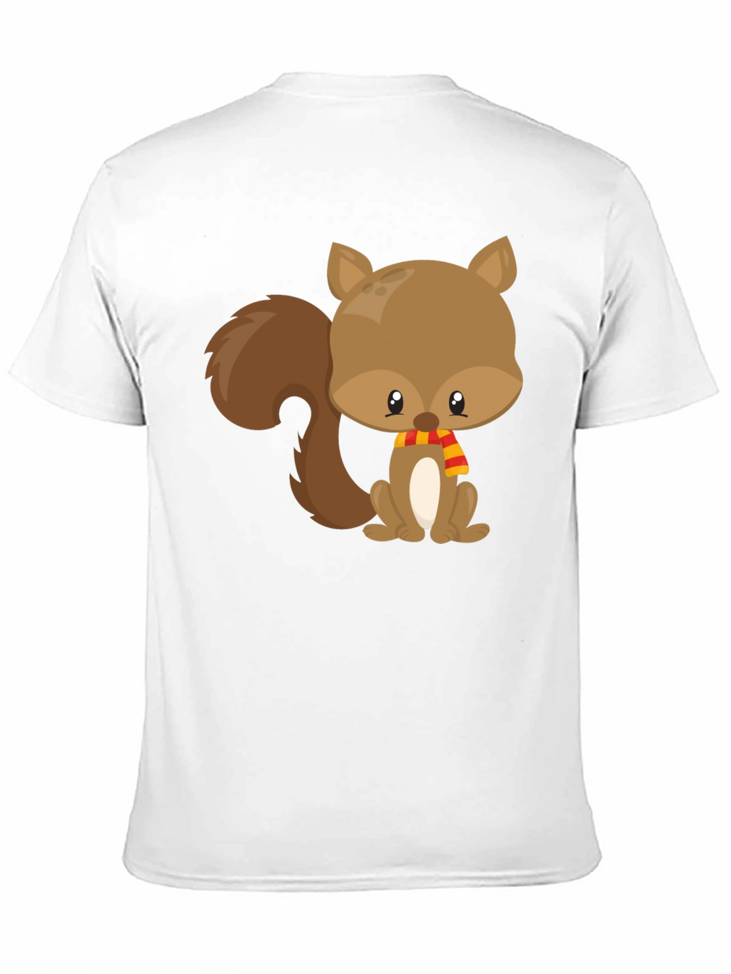 Cute Squirrel Black T-Shirt