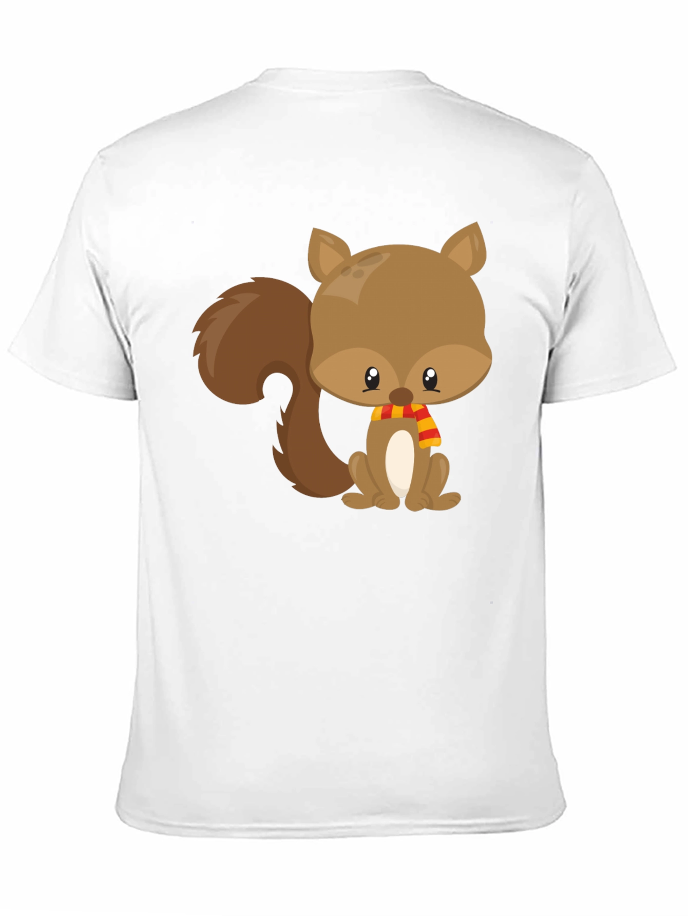 Cute Squirrel Black T-Shirt