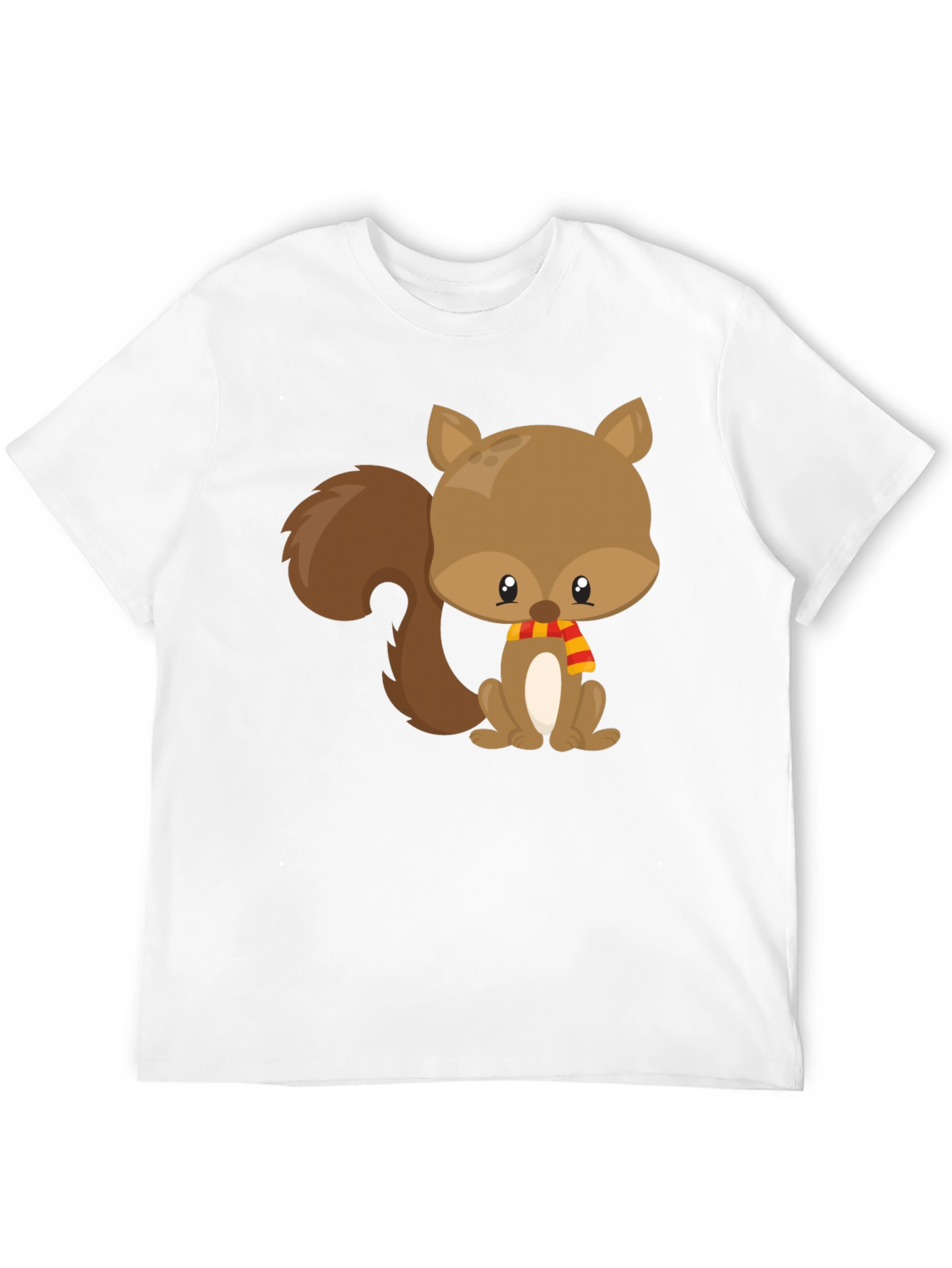 Cute Squirrel Black T-Shirt