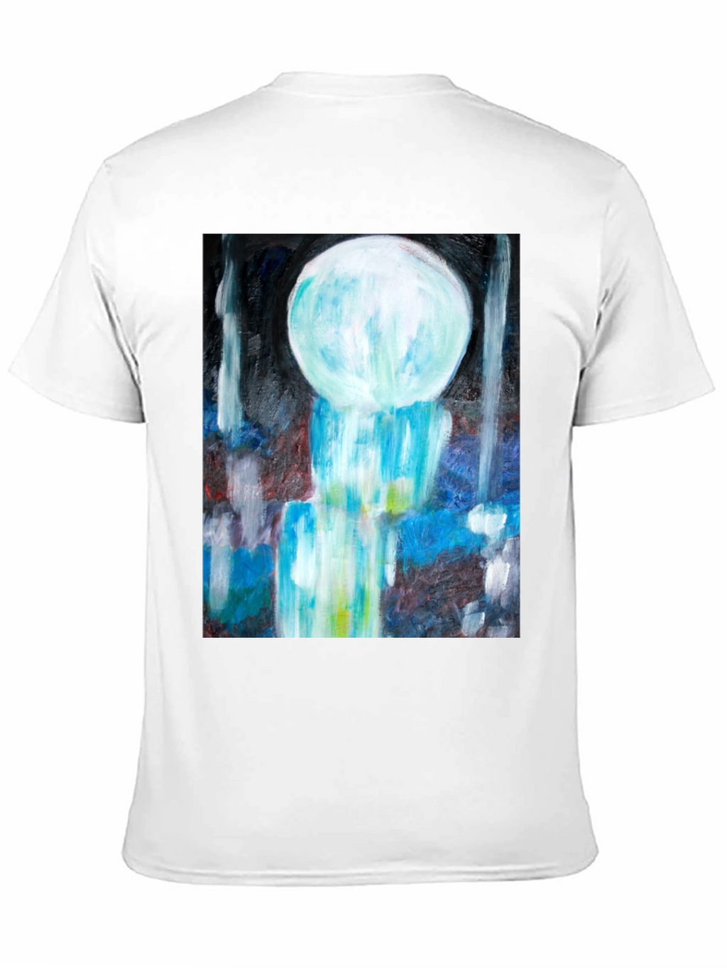 Abstract Art Tee - Modern Graphic Print Black T-Shirt