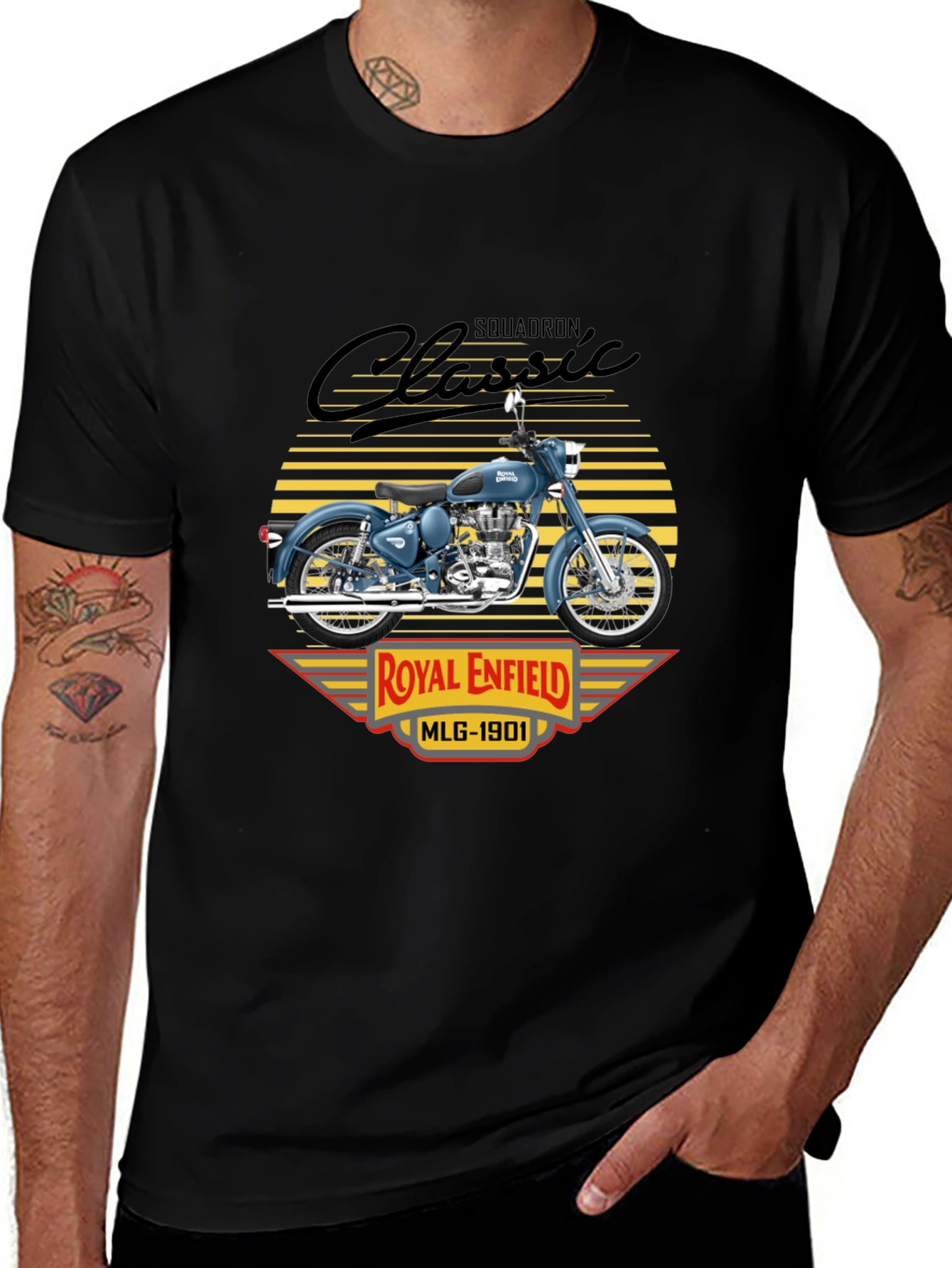 Royal Enfield Classic Squadron Black T-Shirt