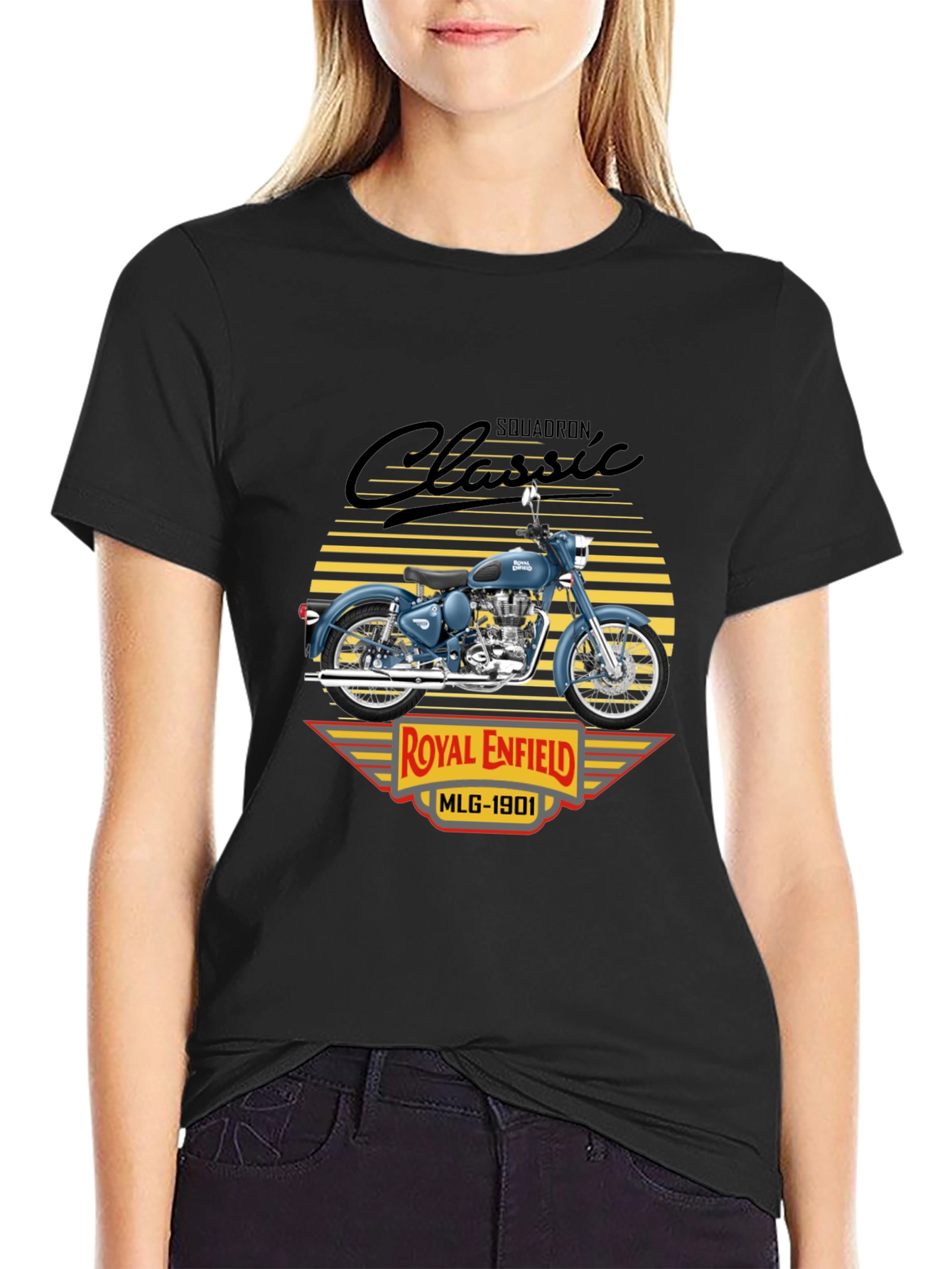 Royal Enfield Classic Squadron Black T-Shirt