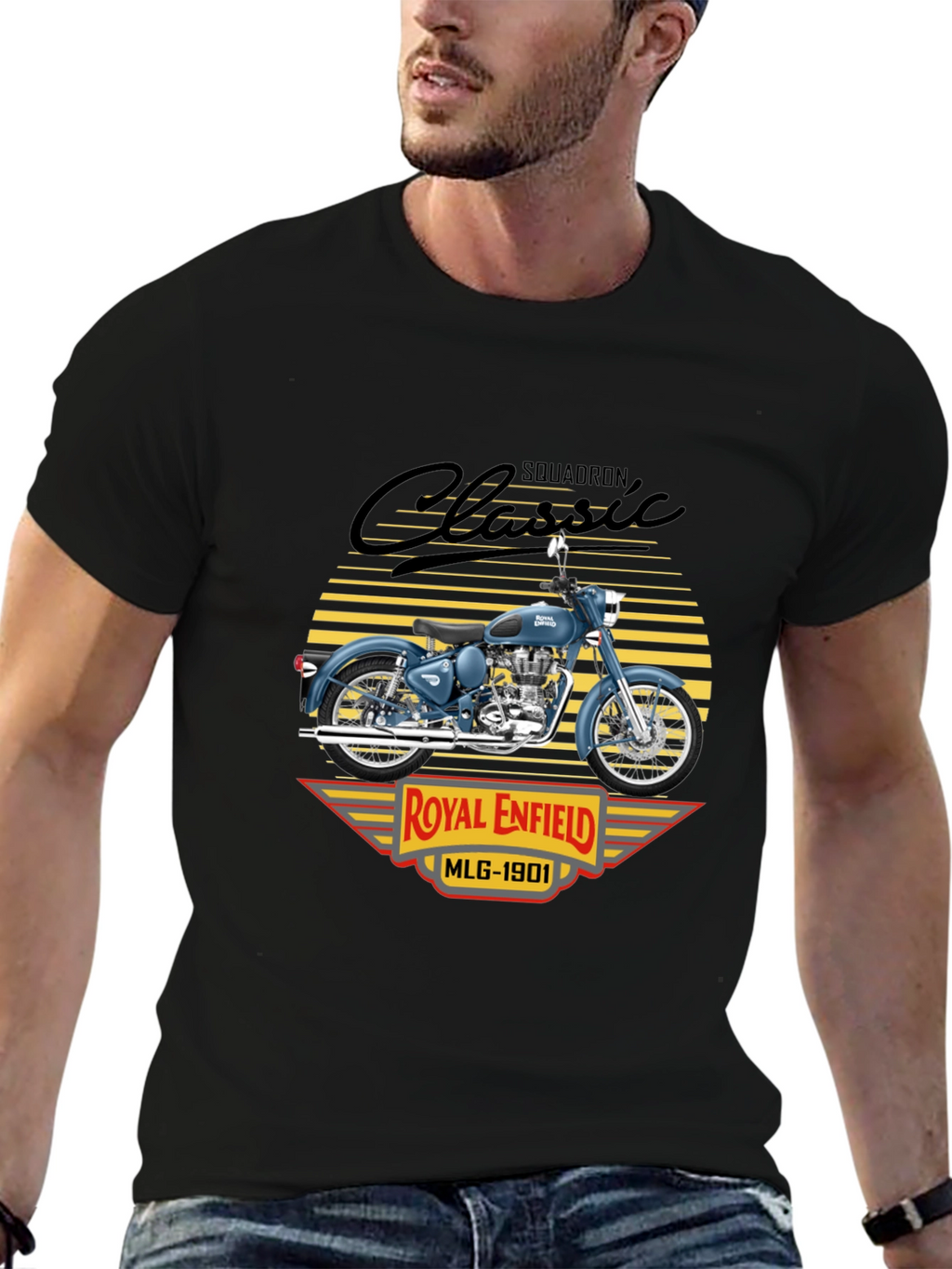Royal Enfield Classic Squadron Black T-Shirt
