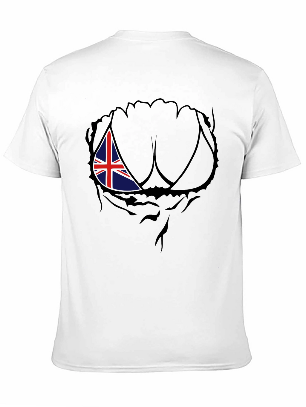 Union Jack Chest Rip Mens T-Shirt