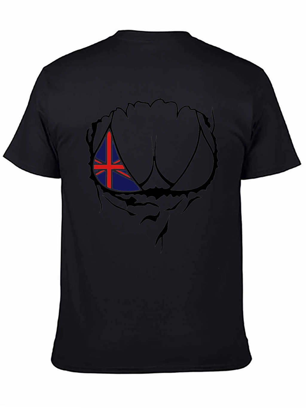 Union Jack Chest Rip Mens T-Shirt
