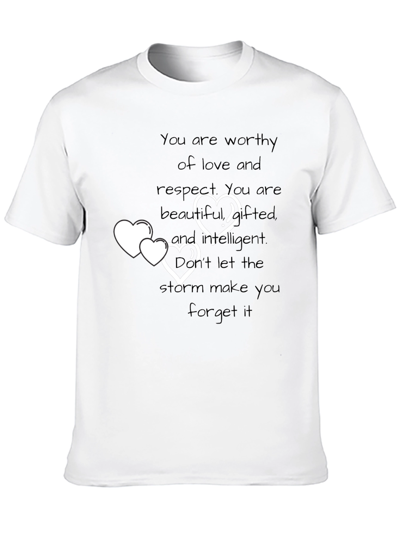 Inspirational Hearts Graphic T-Shirt