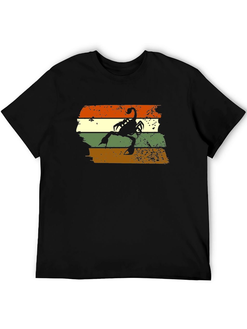 Retro Scorpion Graphic Tee - Black