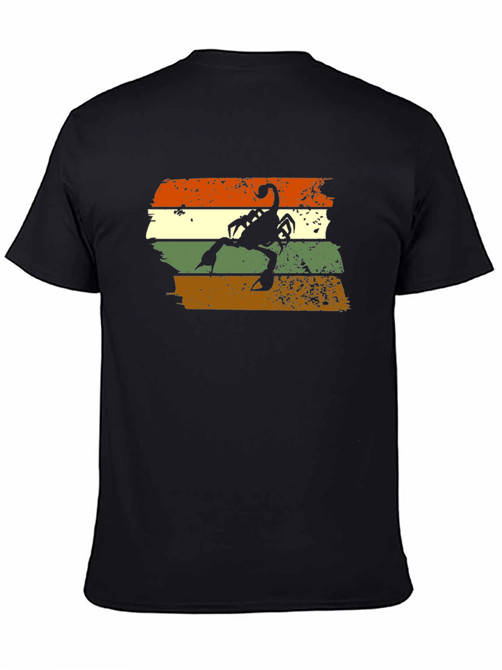 Retro Scorpion Graphic Tee - Black