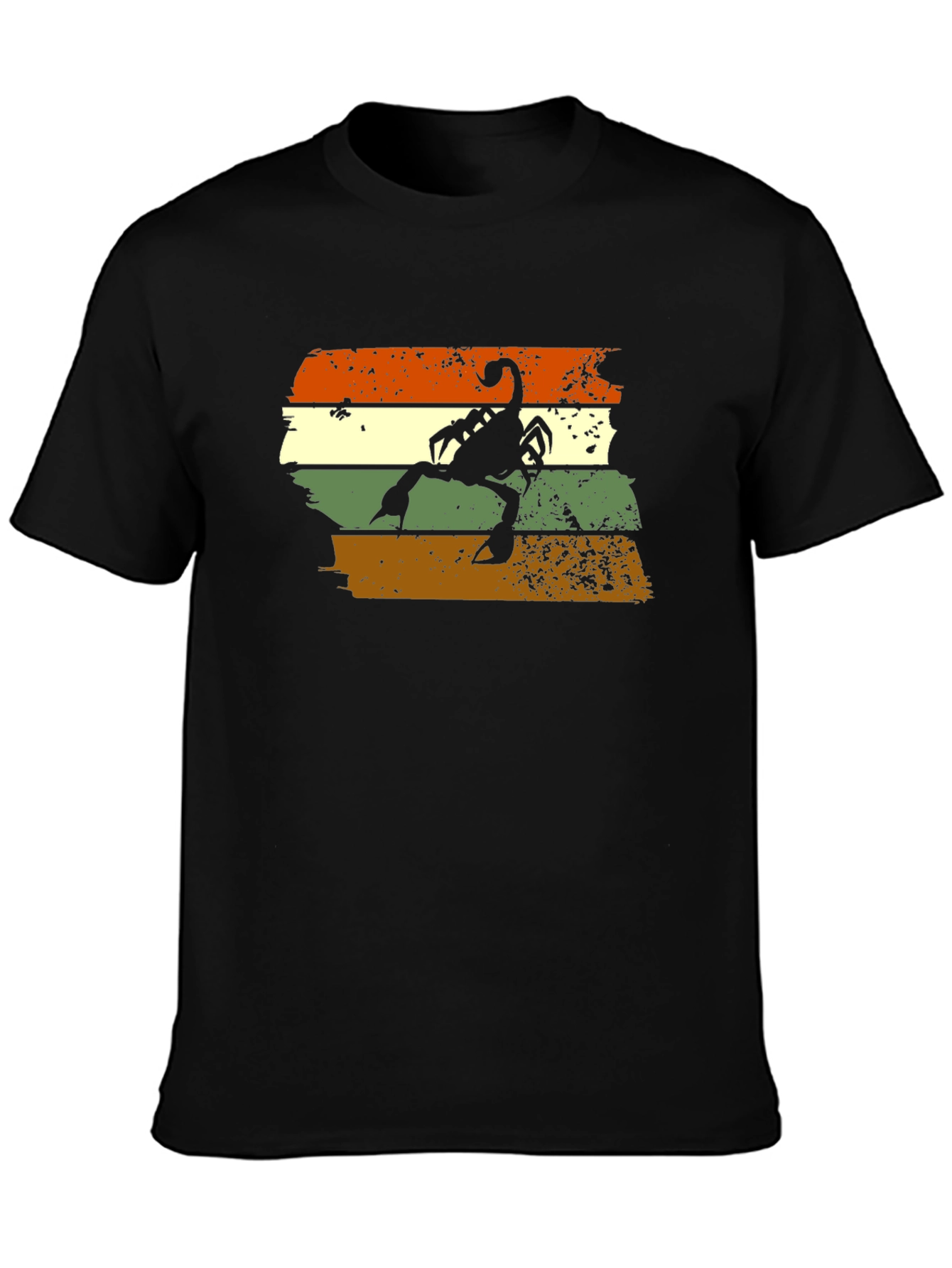 Retro Scorpion Graphic Tee - Black