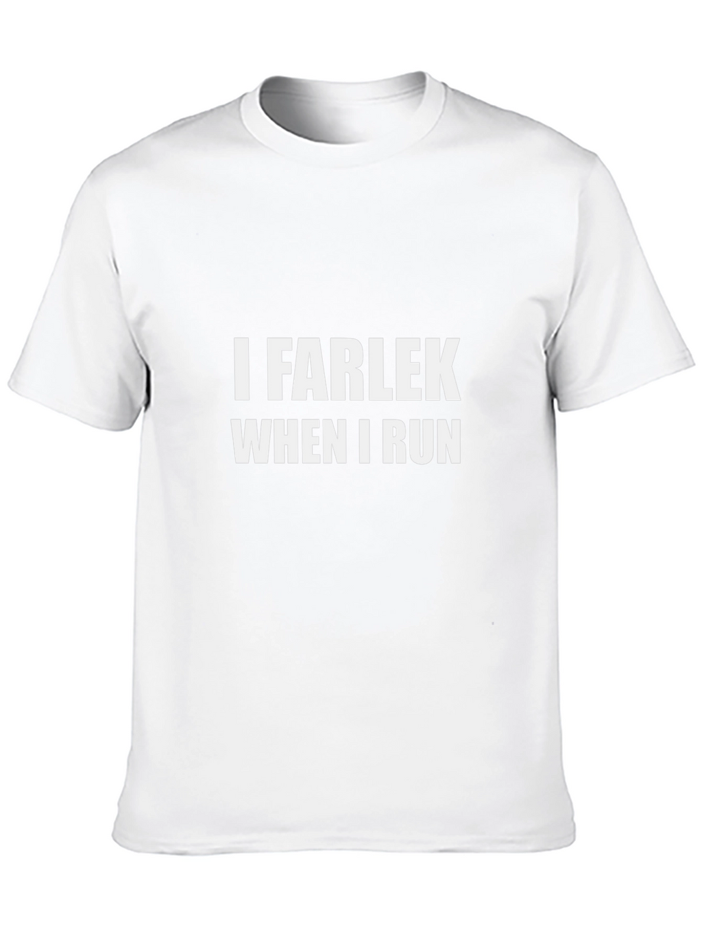 I Farlek When I Run Black T-Shirt