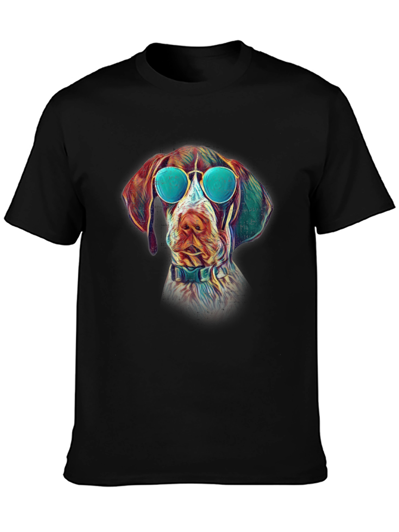 Cool Dog T-Shirt - Graphic Tee with Dog Wearing Sunglasses