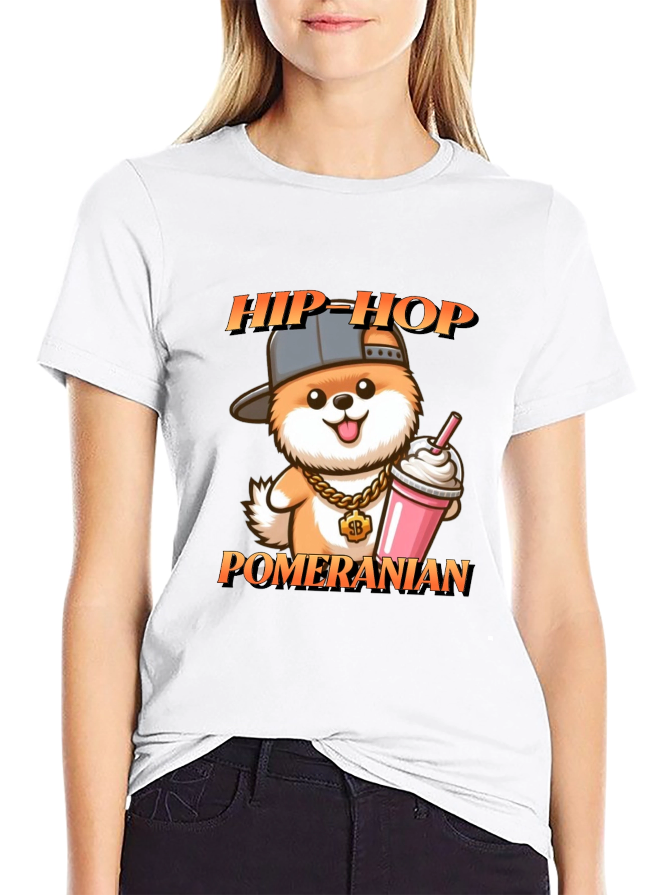 Hip-Hop Pomeranian T-Shirt