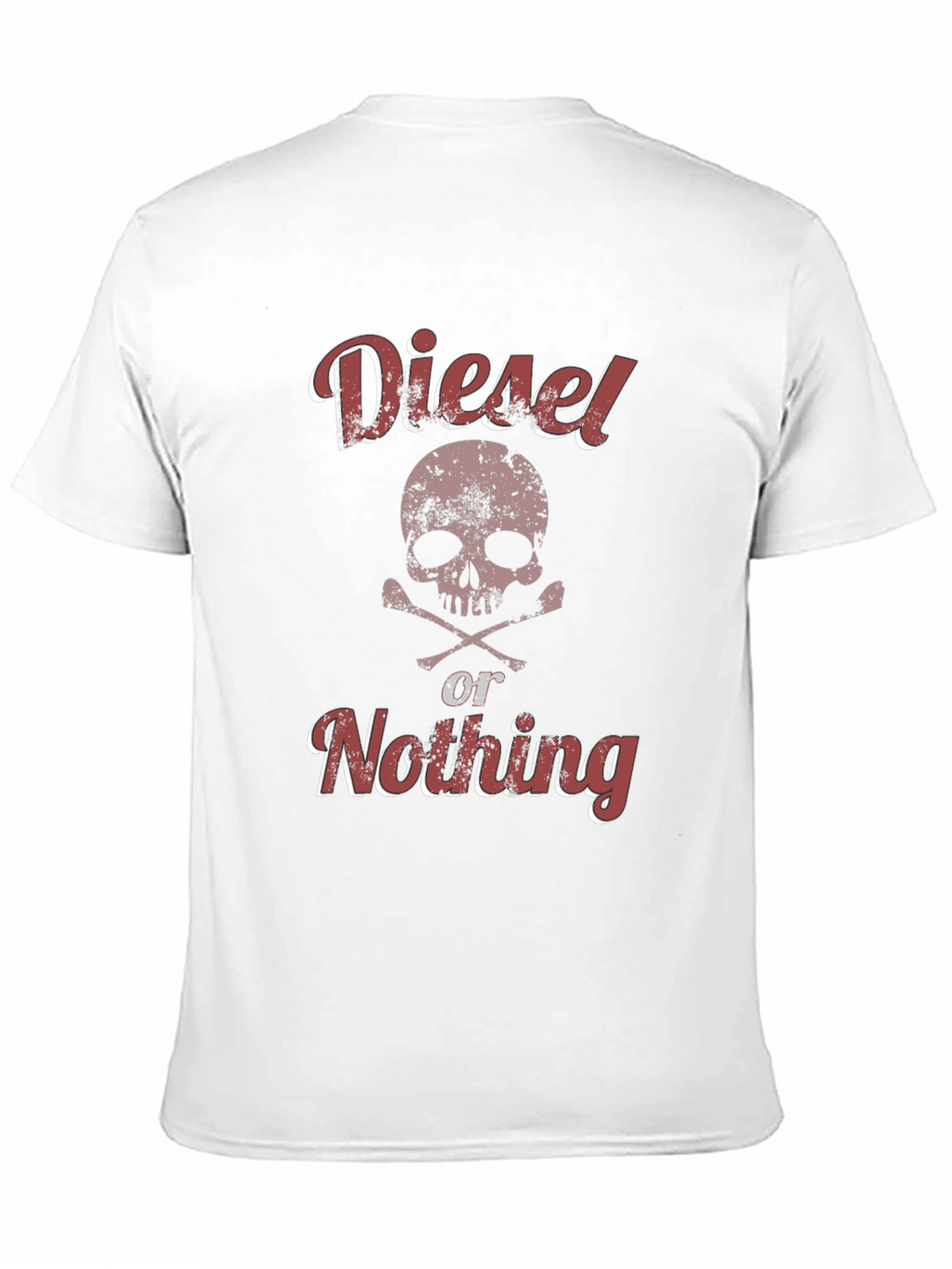 Diesel or Nothing Skull Graphic T-Shirt