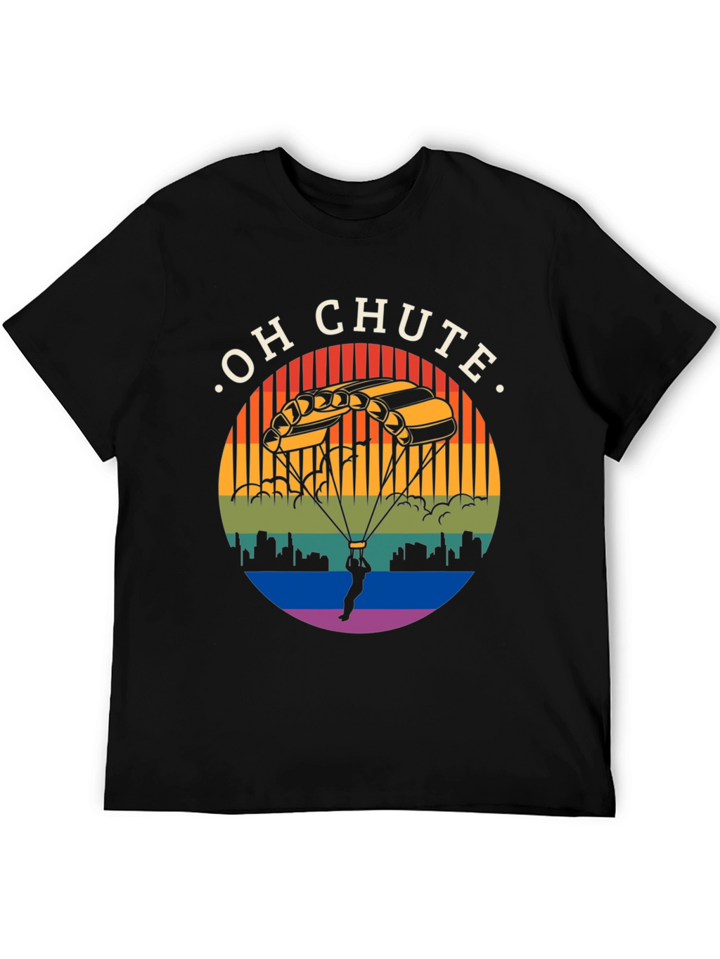 Oh Chute T-Shirt: Skydiving Graphic Tee