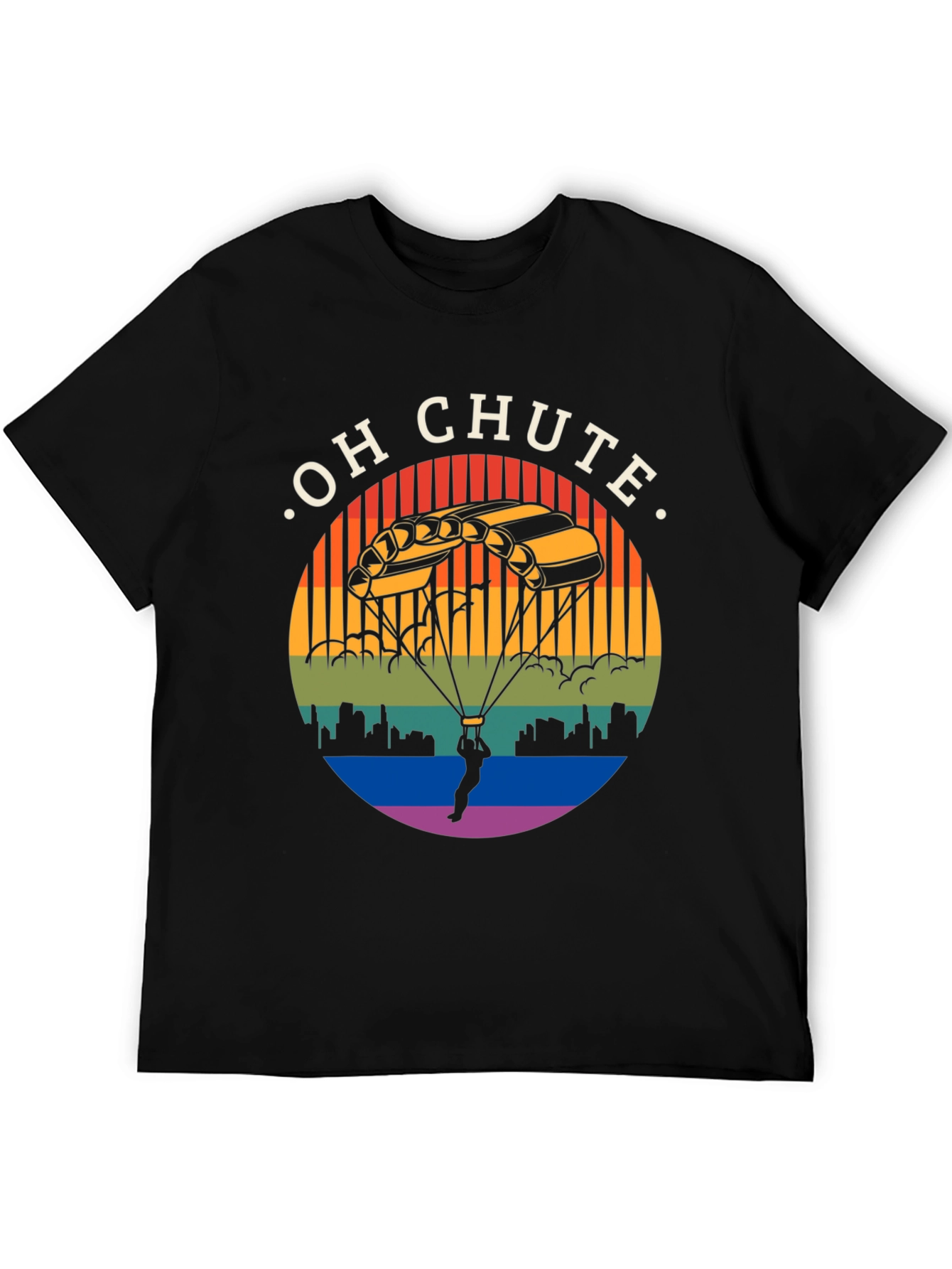 Oh Chute T-Shirt: Skydiving Graphic Tee