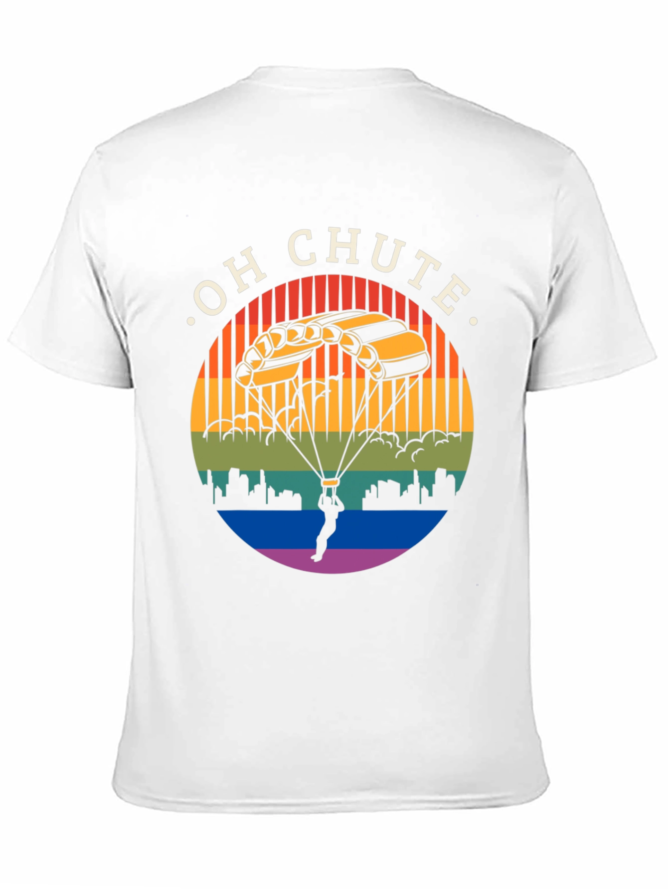Oh Chute T-Shirt: Skydiving Graphic Tee