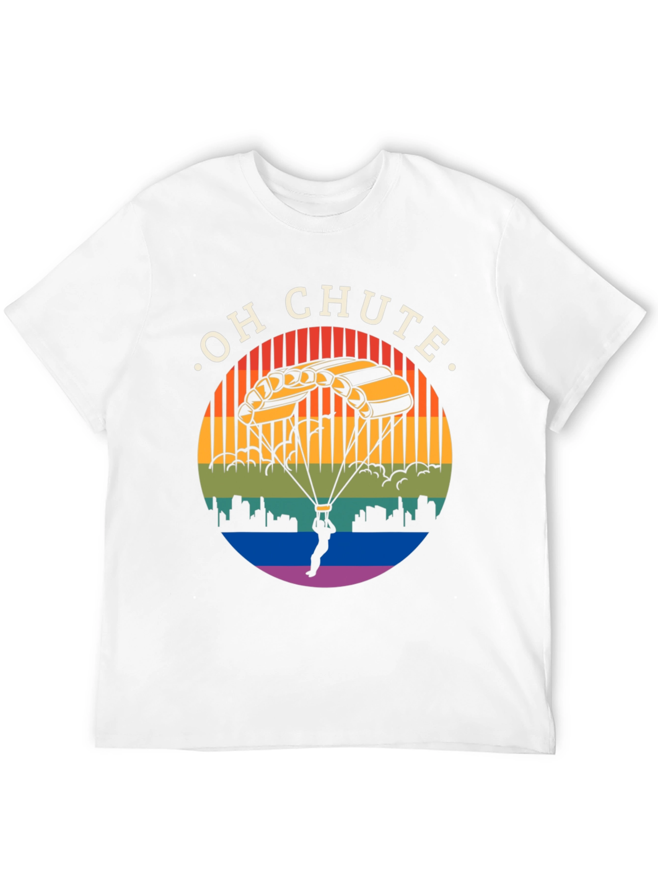 Oh Chute T-Shirt: Skydiving Graphic Tee