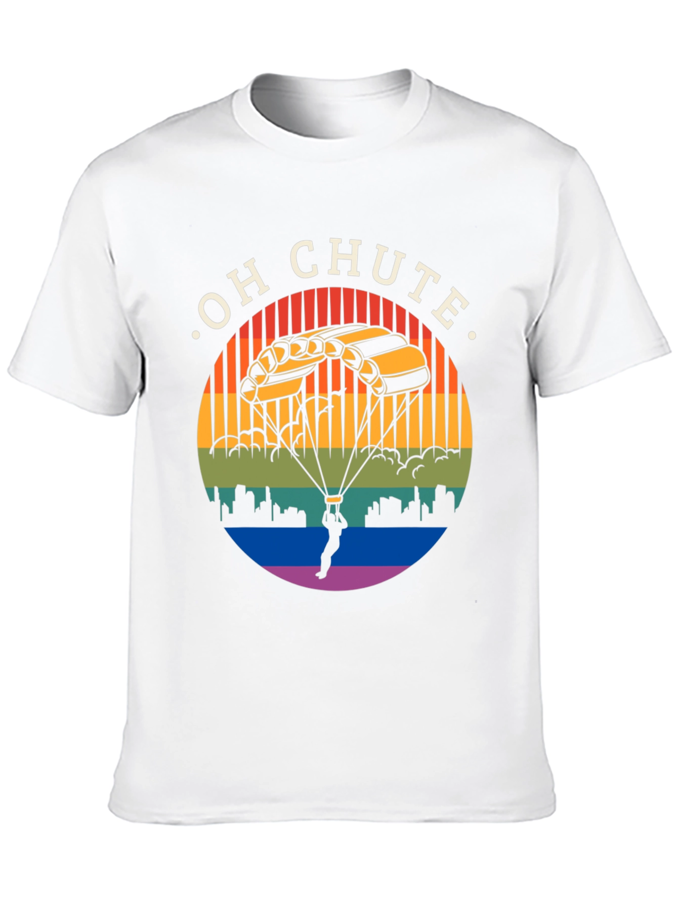 Oh Chute T-Shirt: Skydiving Graphic Tee