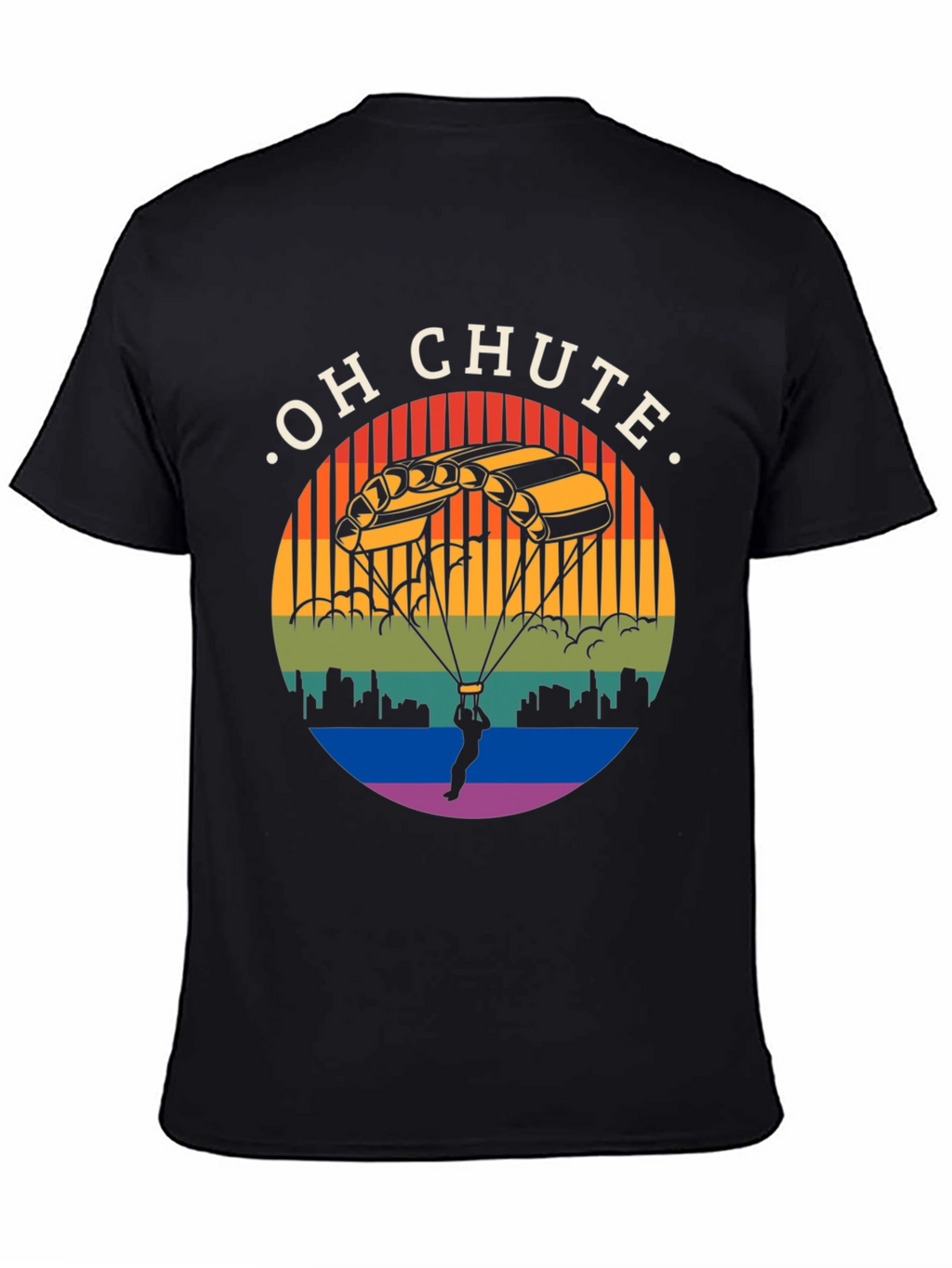 Oh Chute T-Shirt: Skydiving Graphic Tee