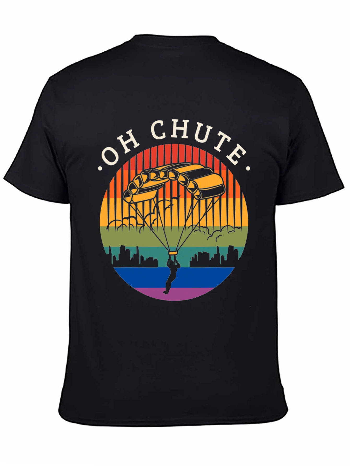 Oh Chute T-Shirt: Skydiving Graphic Tee