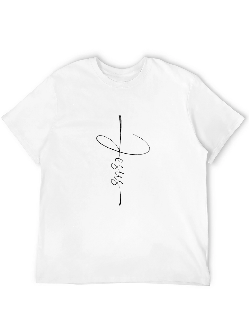 Faith Jesus Tee - Mens Black Graphic T-Shirt