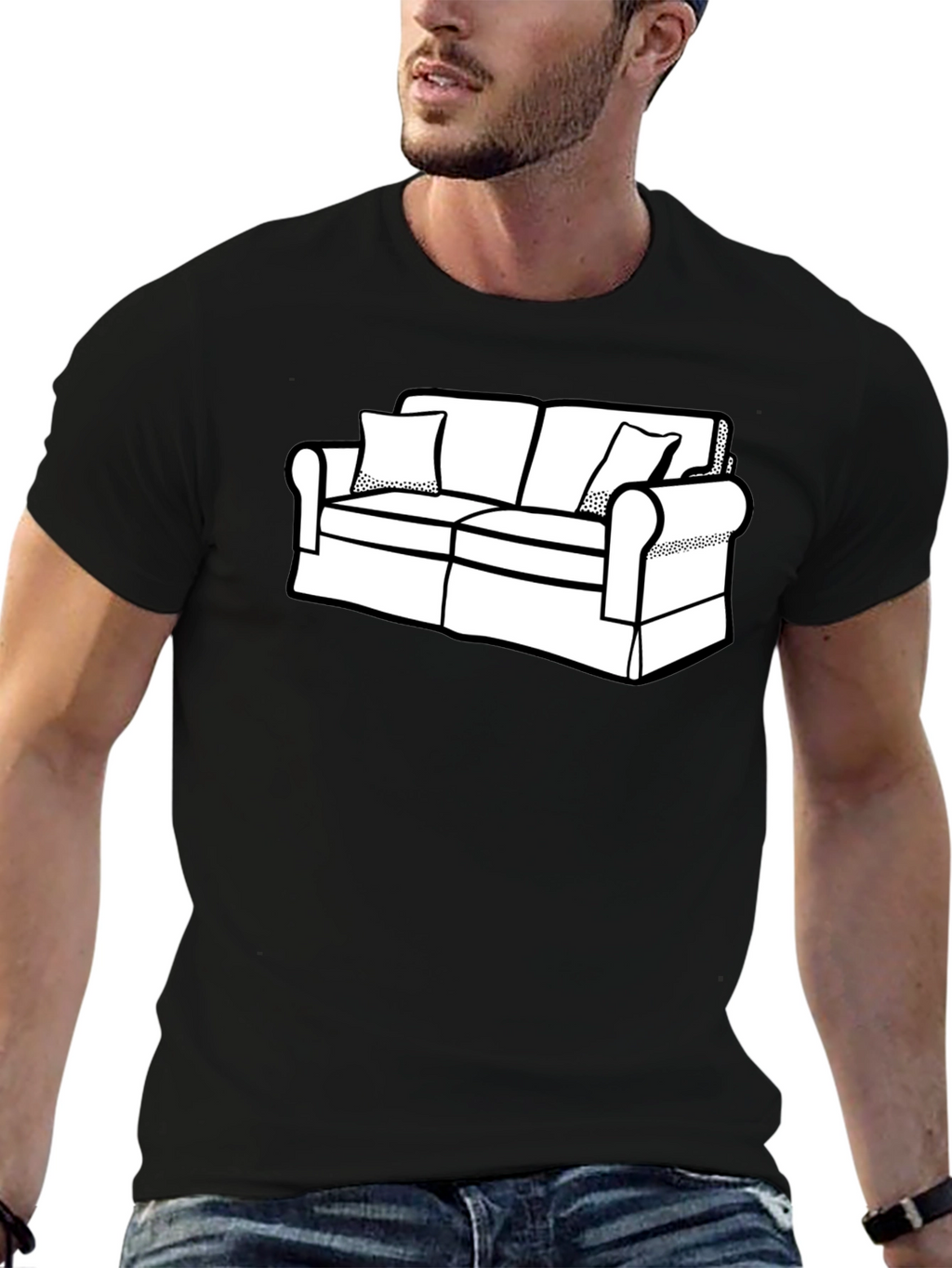 Couch Graphic T-Shirt - Relaxed Style