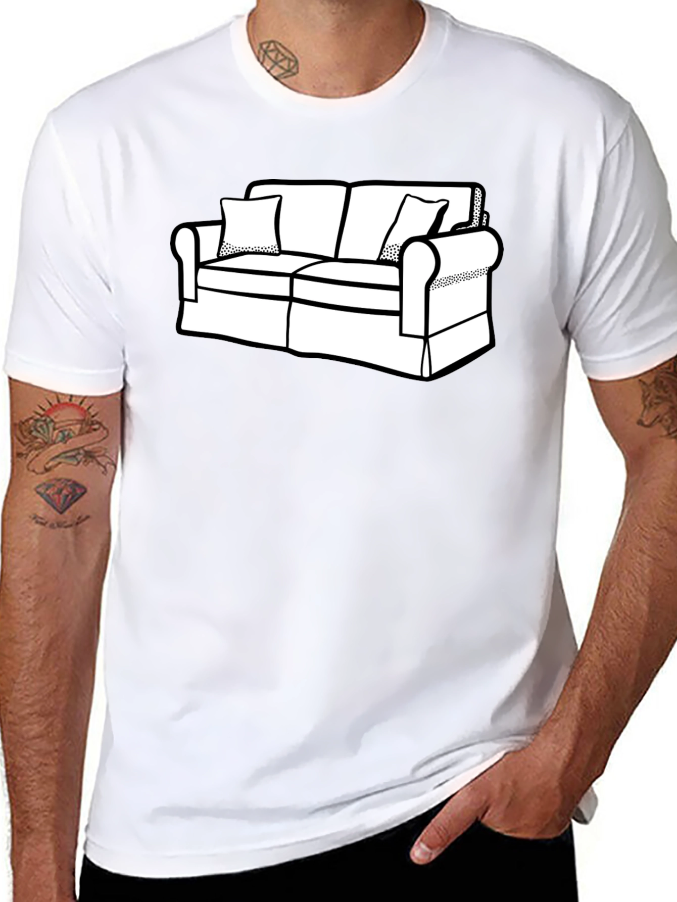 Couch Graphic T-Shirt - Relaxed Style