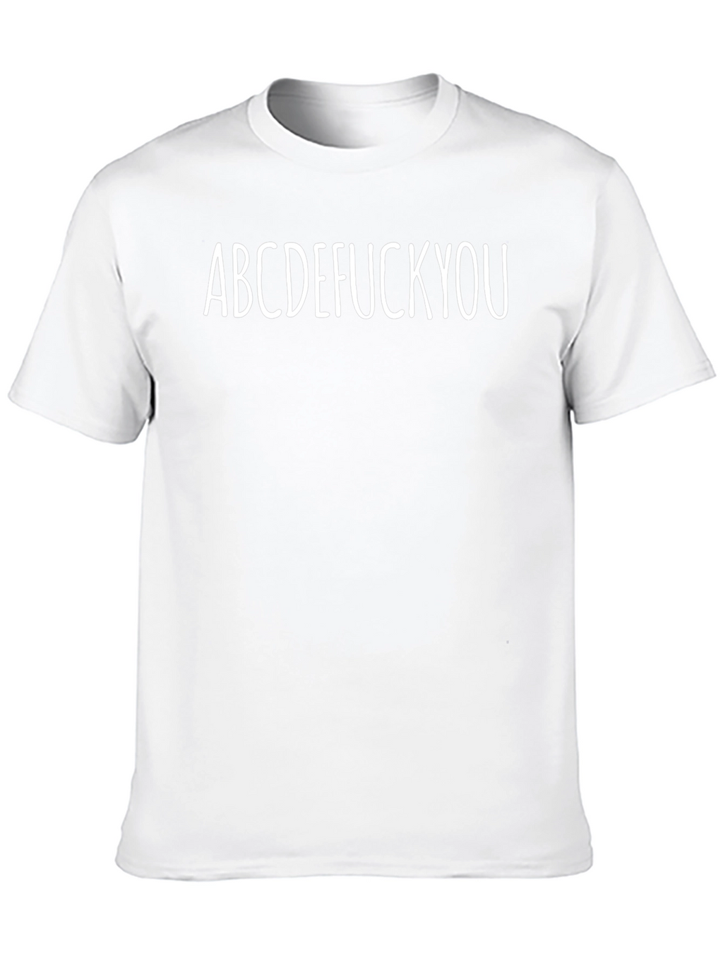 ABCDEFUCK YOU Black Graphic T-Shirt