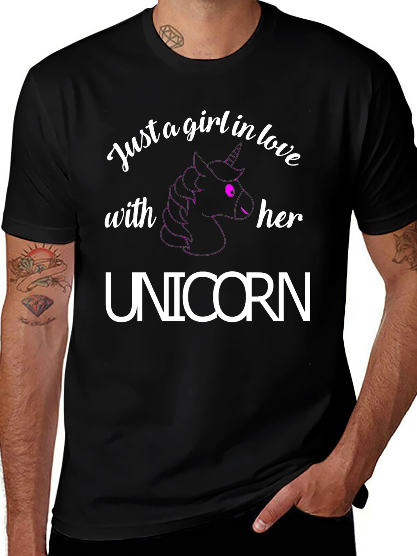 Unicorn Lover Tee - Just A Girl In Love