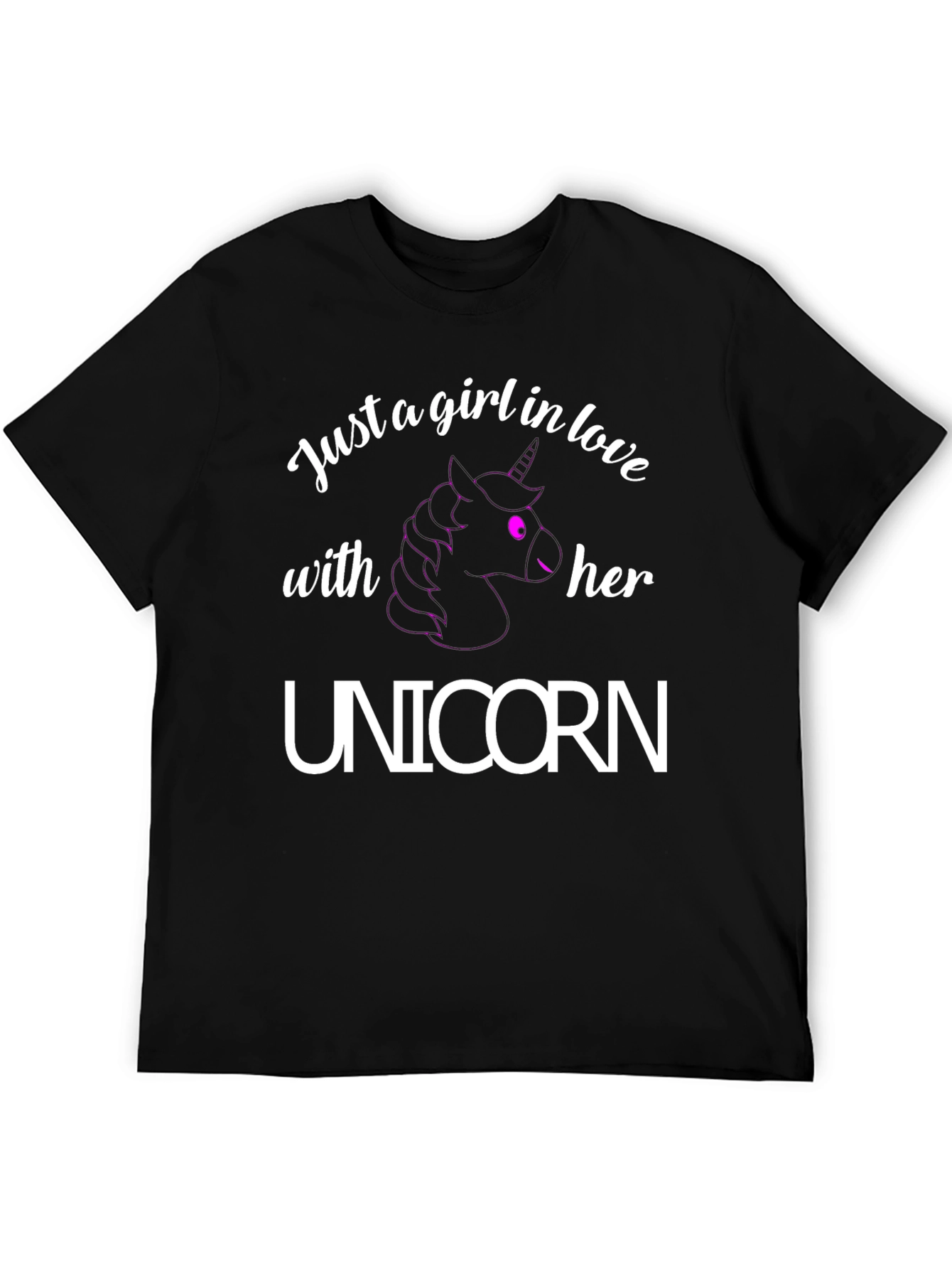 Unicorn Lover Tee - Just A Girl In Love