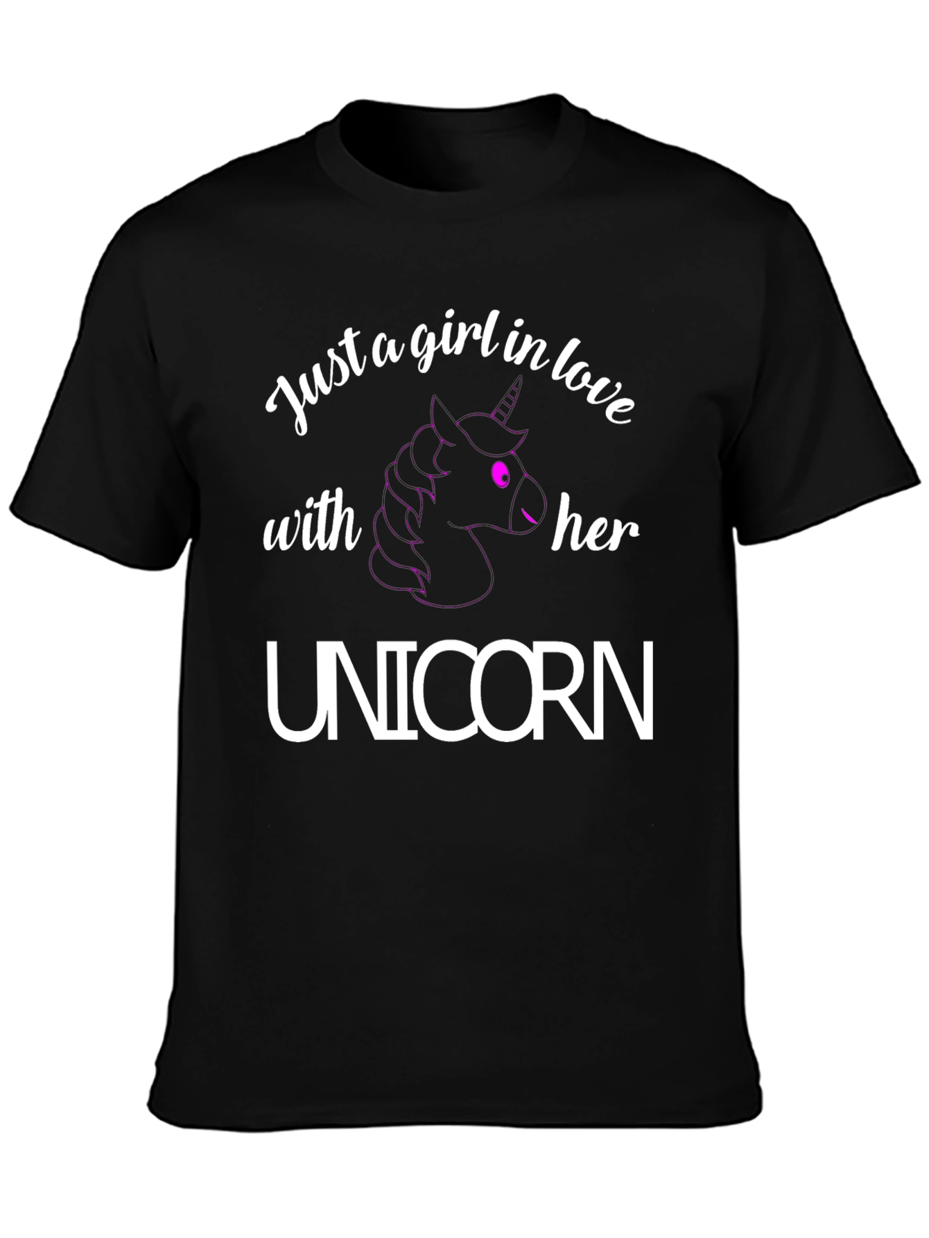 Unicorn Lover Tee - Just A Girl In Love