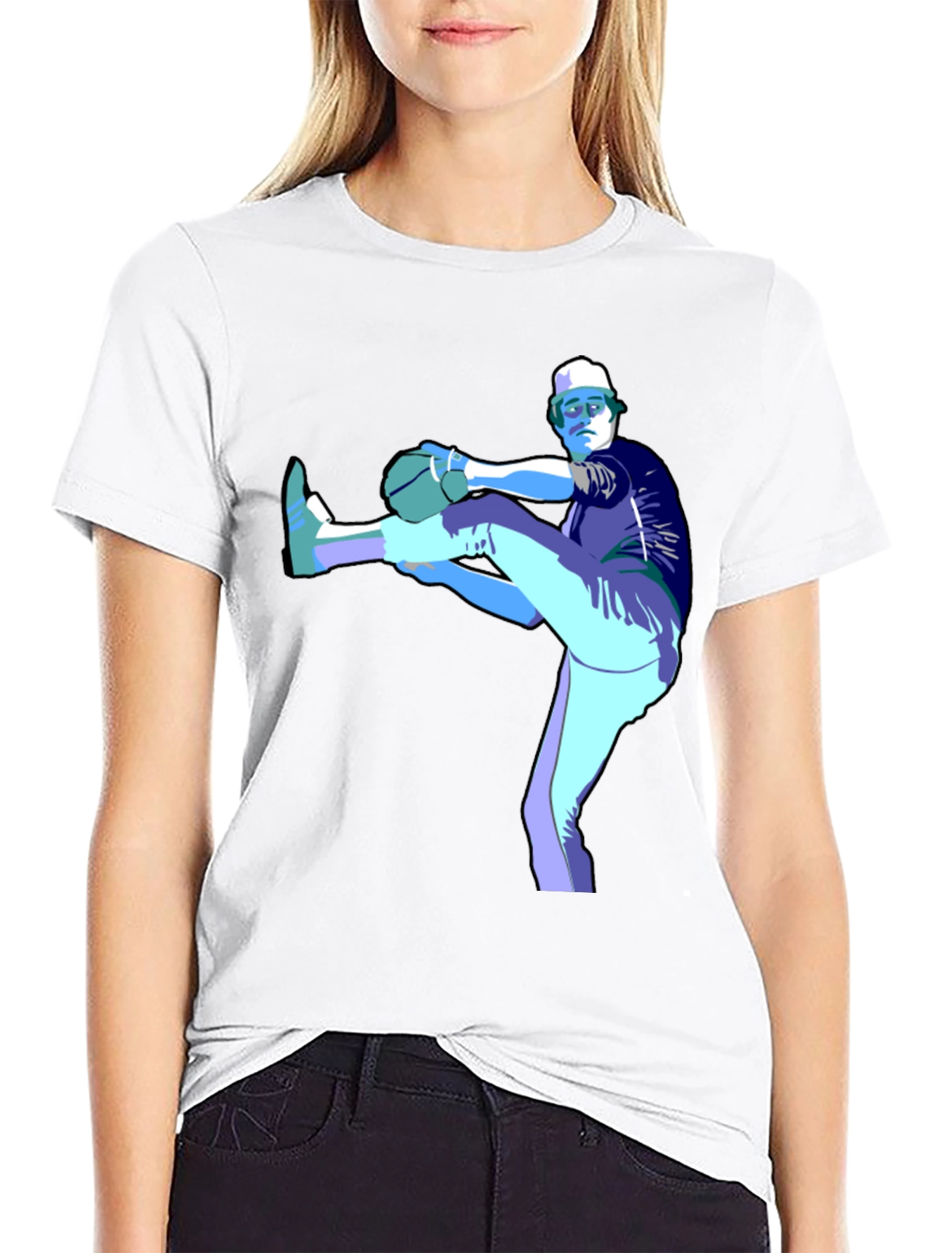 Baseball Pitcher Graphic T-Shirt